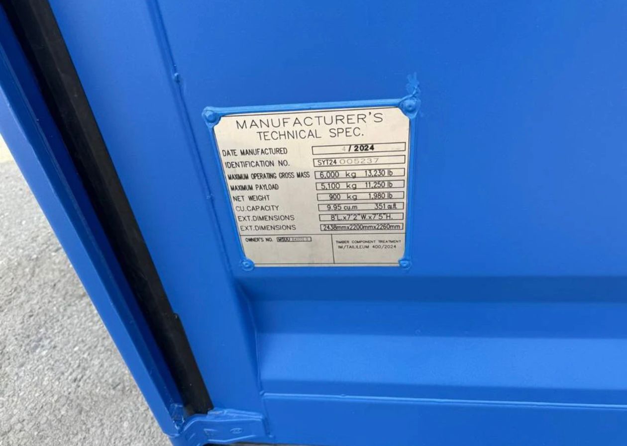 CONTENEDOR MARITIMO DE 8 PIES NUEVO